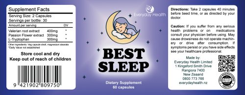 Best Sleep - Sleep Support - 60 Capsules - Image 2