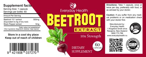 Beetroot Extract - 60 Capsules - 10x Strength - Image 2